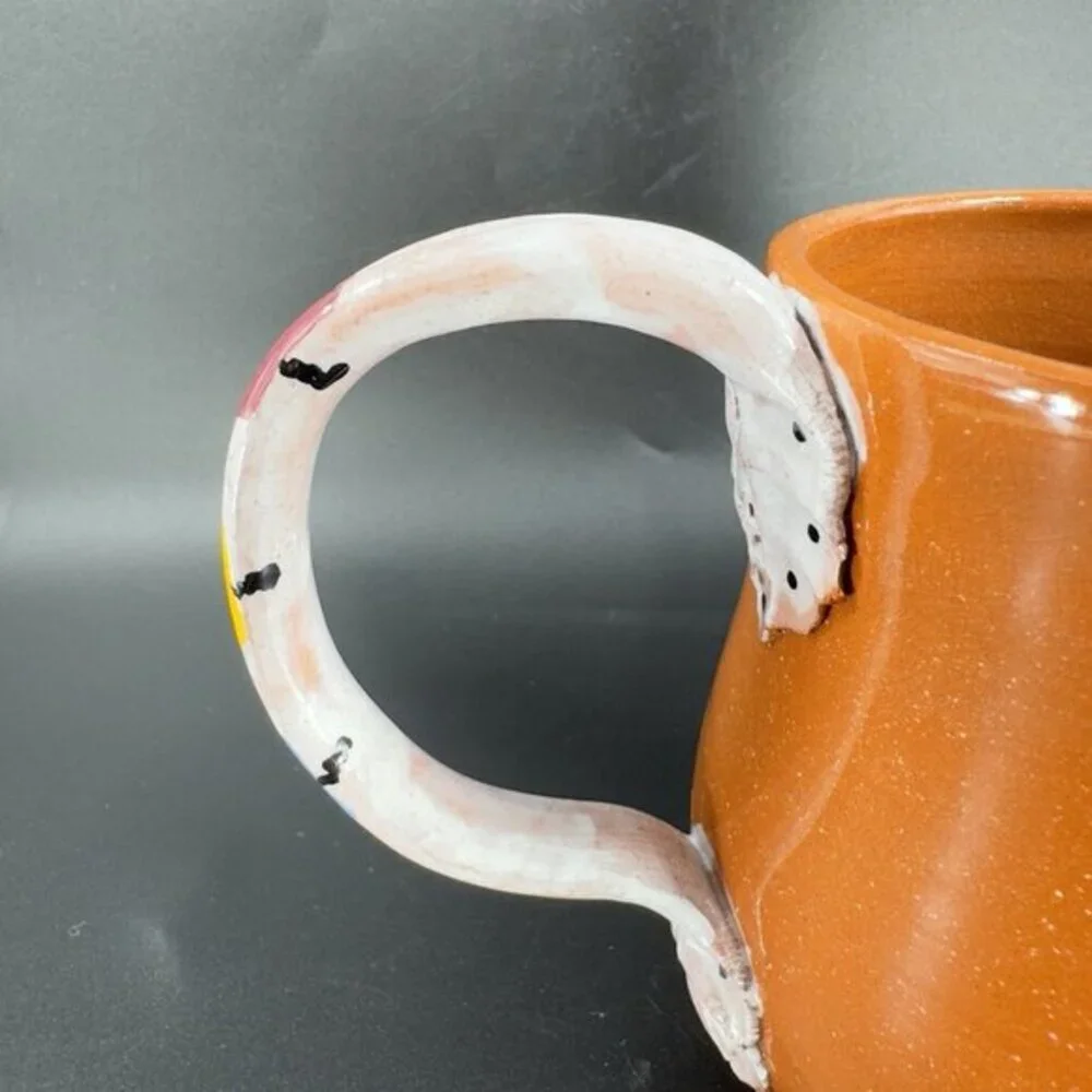 Vintage‎ 1988 Roberta Waterman Hand Made Oversize Coffee Mug Cup Made In Chicago